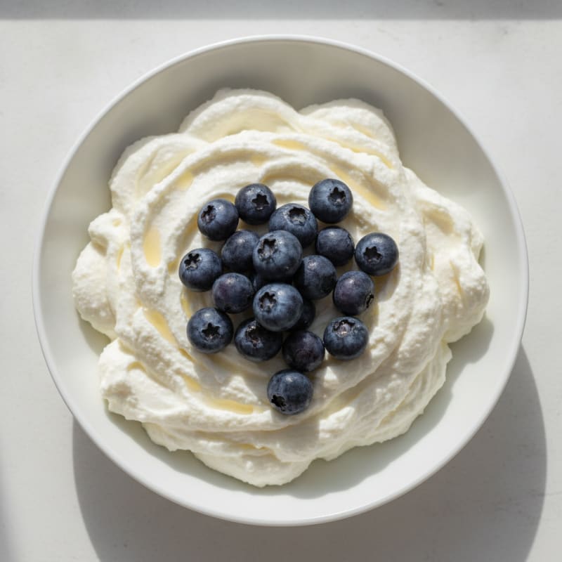 Silky Vanilla Protein Yogurt with Berries