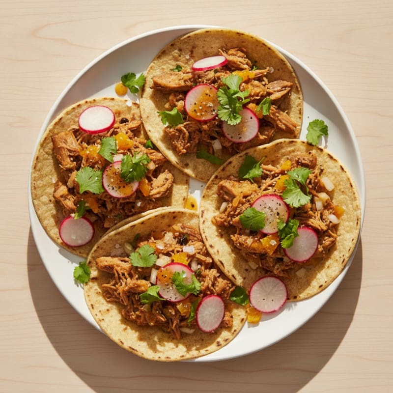 Slow-Cooked Pork Carnitas Tacos