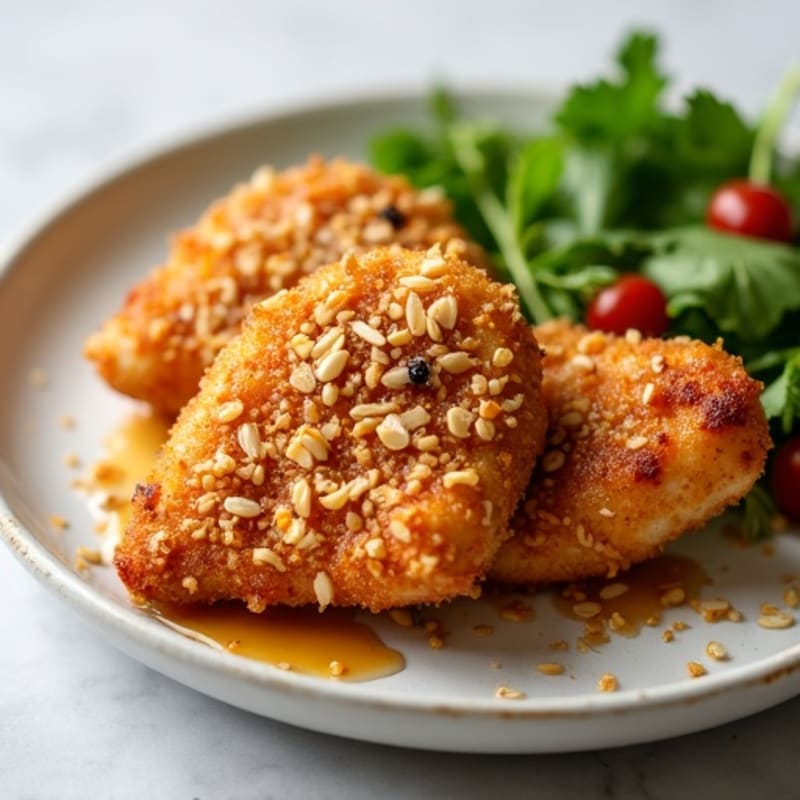 Crispy Baked Honey-Garlic Chicken