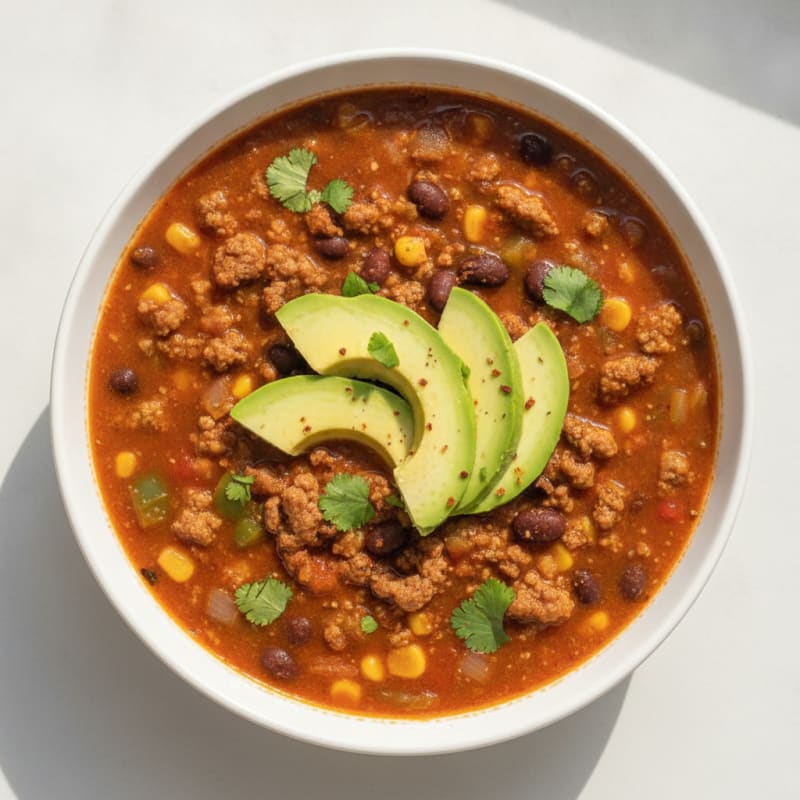 Ground Beef Taco Soup