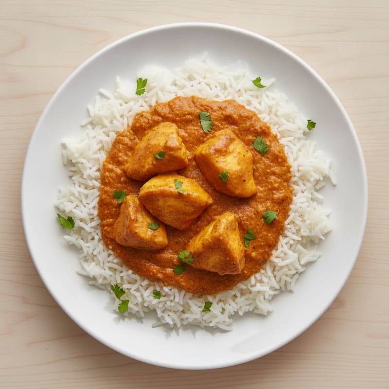 Spiced Butter Chicken with Basmati Rice