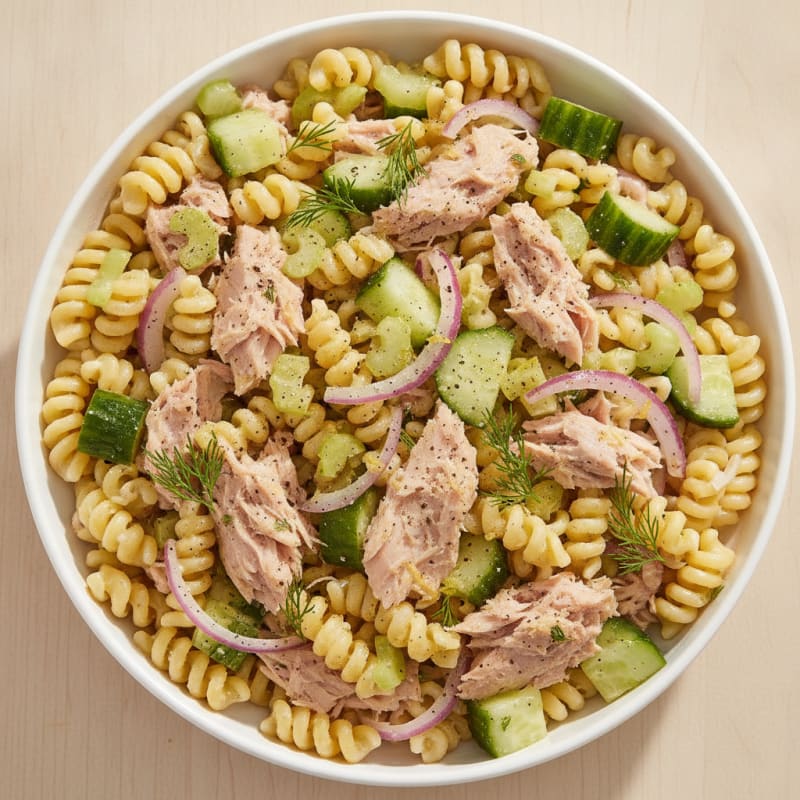 Tuna Lemon-Dill Pasta Salad
