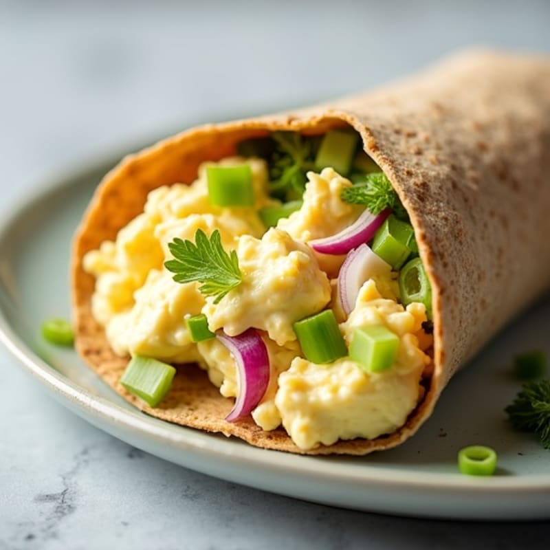 Creamy Egg Salad Wrap