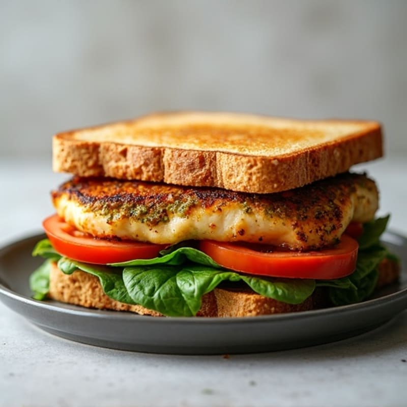 Grilled Chicken Pesto Sandwich