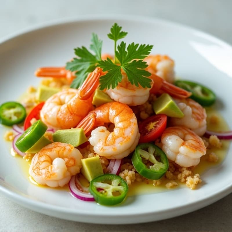 Fresh Citrus Shrimp and Avocado Ceviche