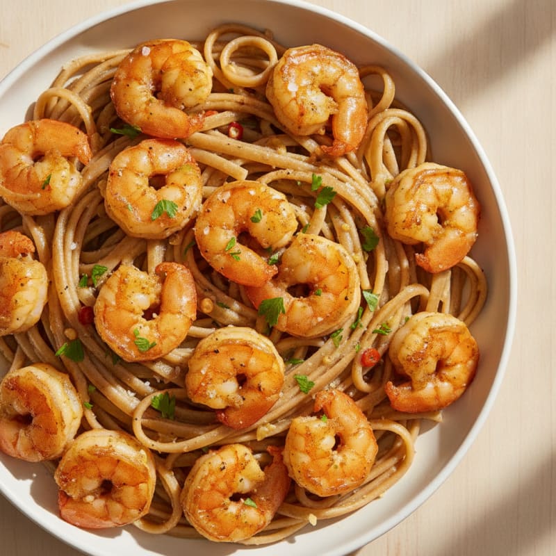 Garlic Shrimp Scampi Linguine
