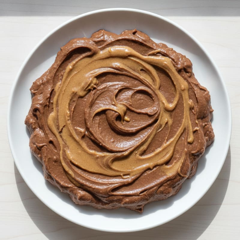 Creamy Vegan Chocolate Protein Pudding with Almond Butter