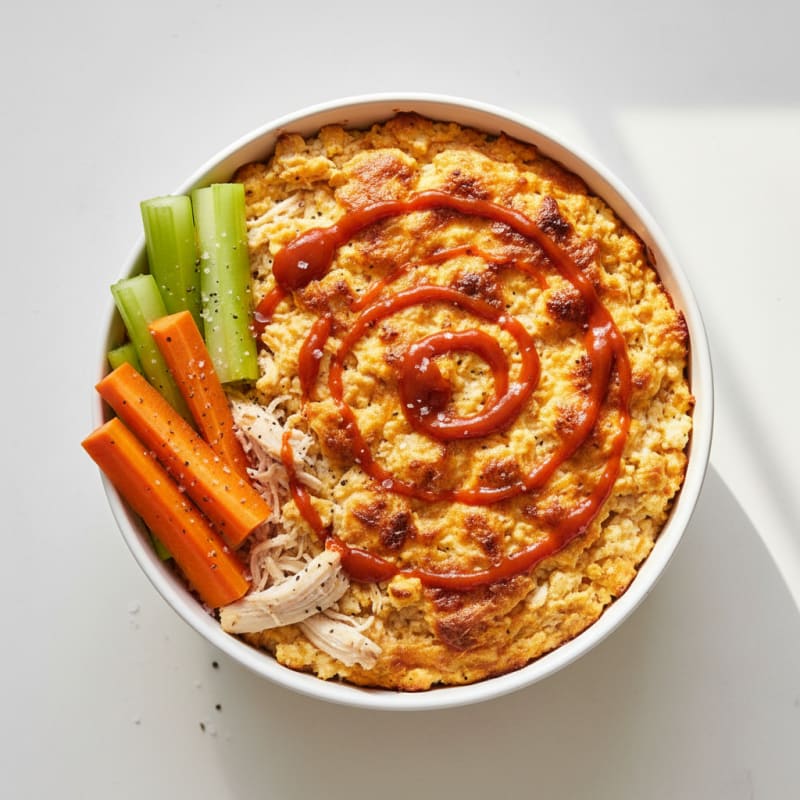 Buffalo Chicken Cottage Cheese Dip