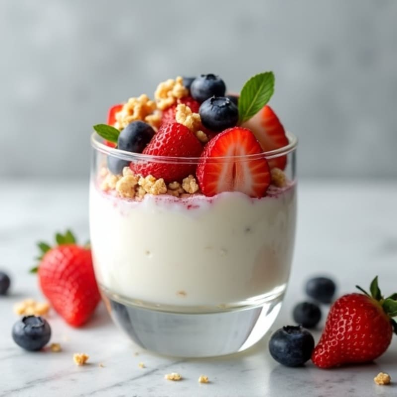 Creamy Greek Yogurt Protein Parfait with Berries