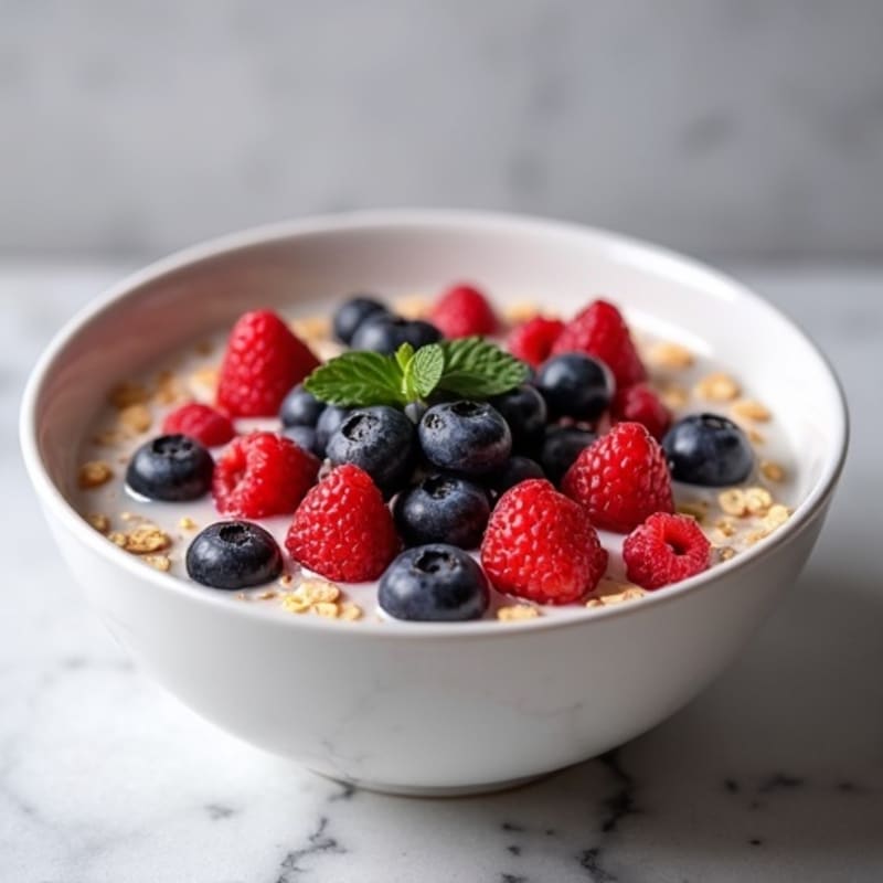 Vanilla-Berry Protein Overnight Oats