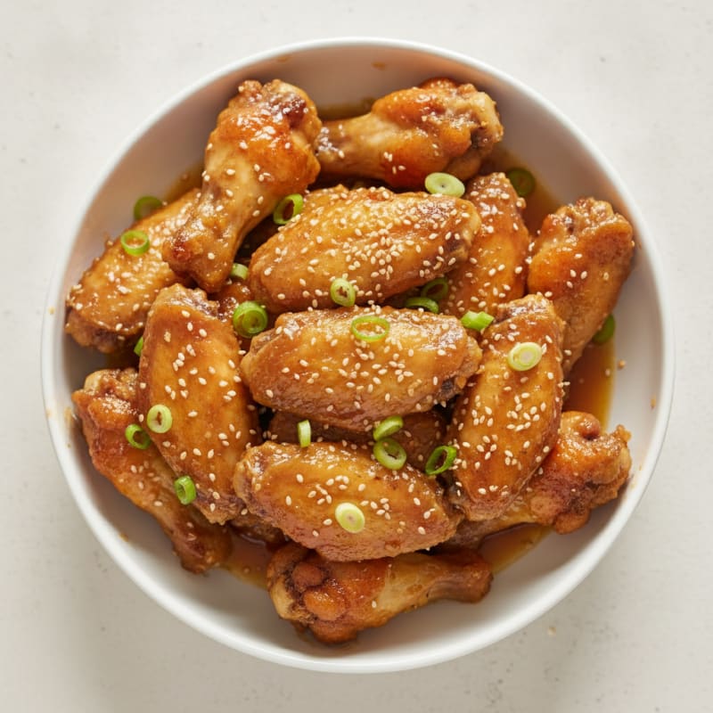 Honey-Garlic Glazed Chicken Wings