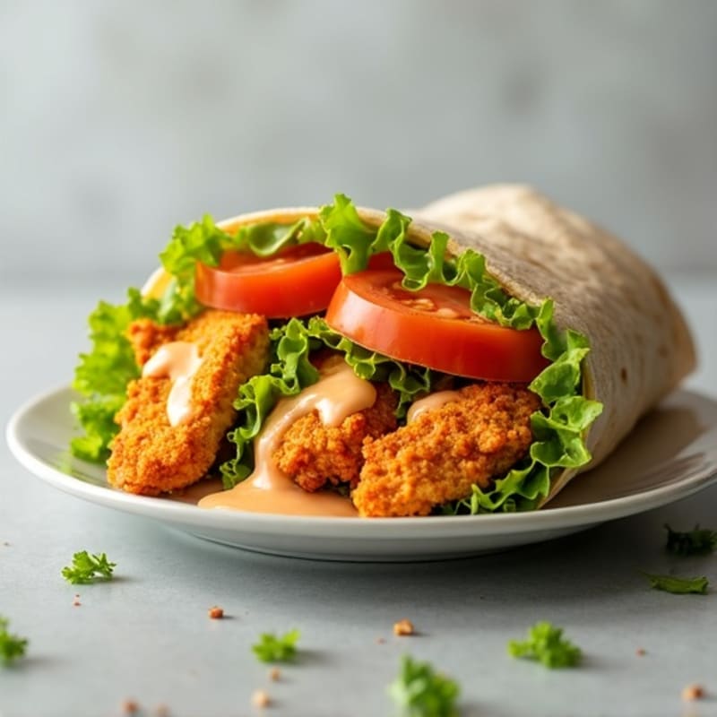 Crispy Buffalo Chicken Ranch Wrap