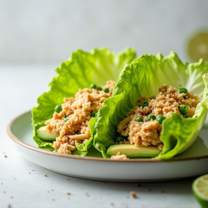 Shredded Chicken and Avocado Lettuce Wraps