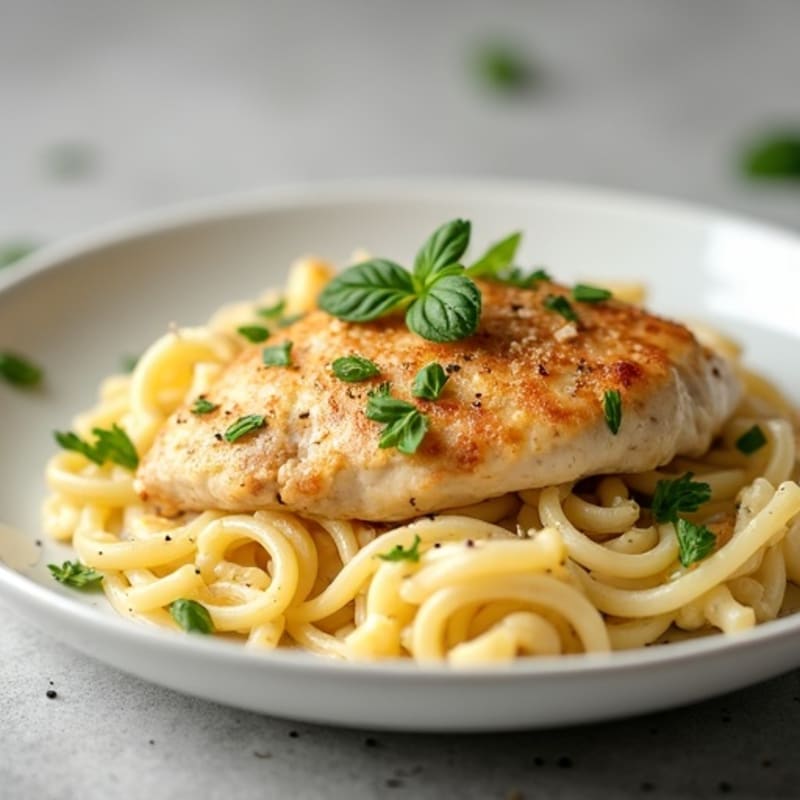 Creamy Cauliflower Chicken Alfredo