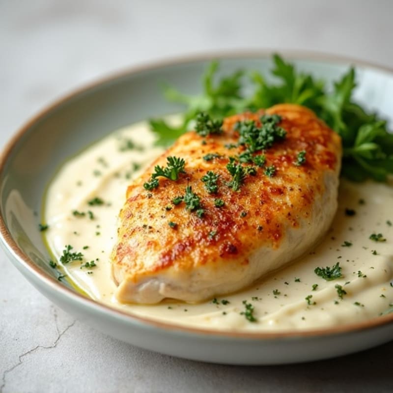 Creamy Garlic Chicken Breast with Fresh Herbs