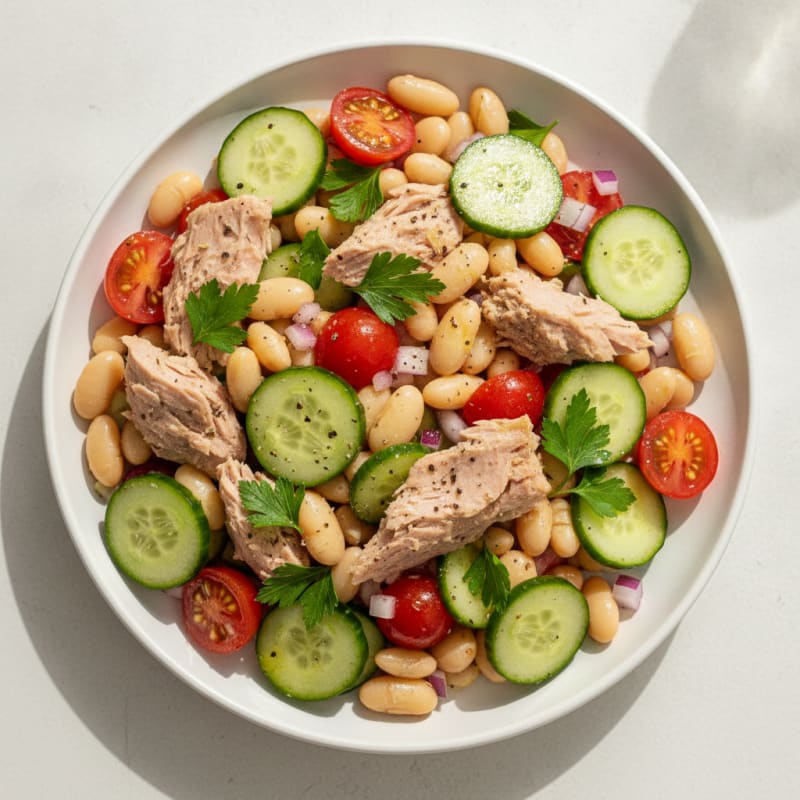 Mediterranean Tuna and White Bean Salad