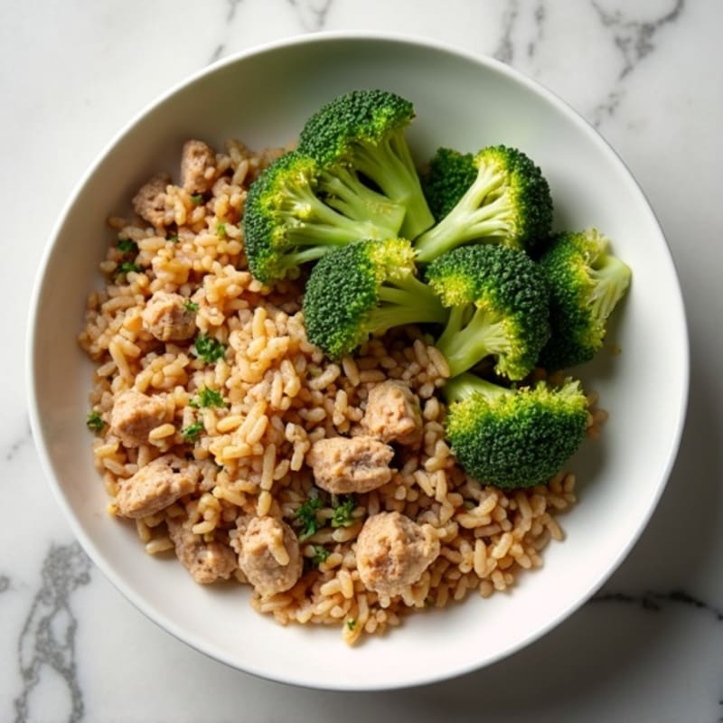 Lean Herb-Seasoned Turkey Rice Bowl