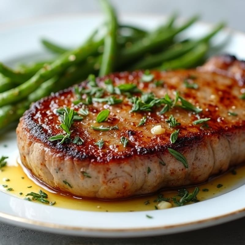 Garlic-Herb Crusted Pan-Seared Steak