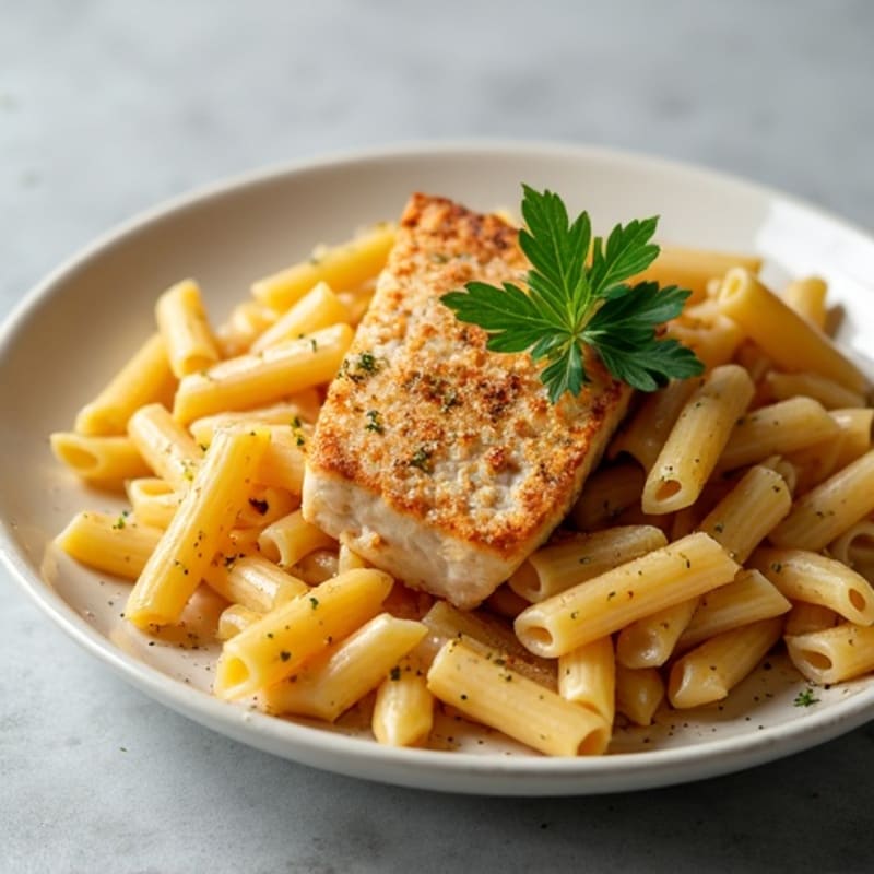 Flaky Tuna and Whole Wheat Pasta with Fresh Lemon-Herb Sauce
