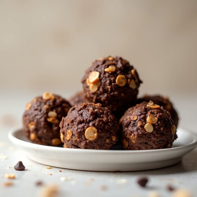 No-Bake Dark Chocolate Almond Energy Bites