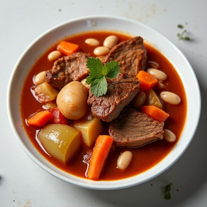 Hearty Slow-Cooked Beef and Vegetable Stew
