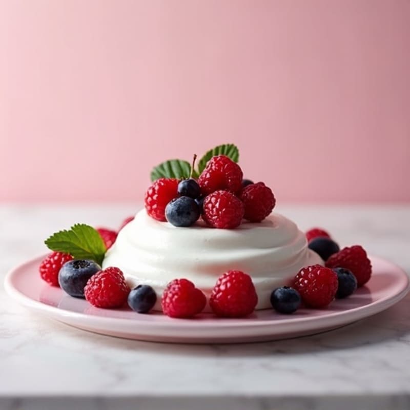 Silky Greek Yogurt with Mixed Berries