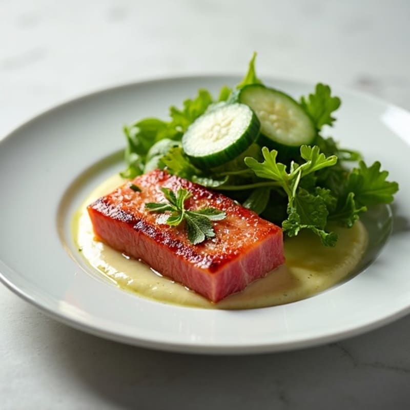 Seared Ahi Tuna with Creamy Wasabi Mayo