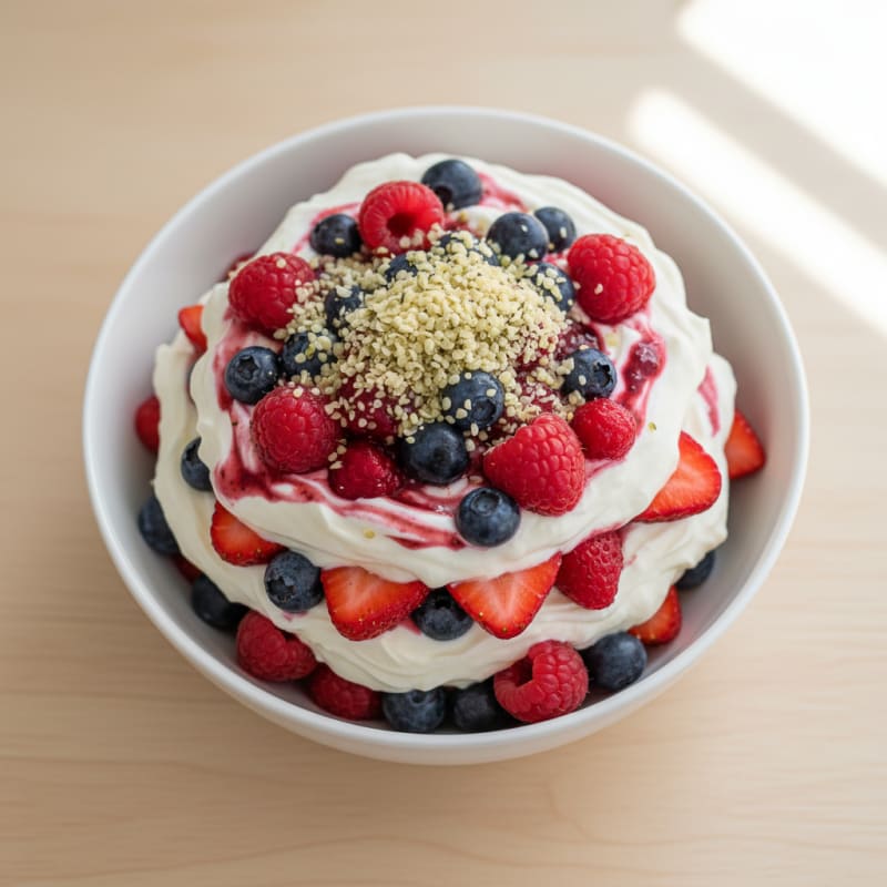 Creamy Greek Yogurt Protein Parfait with Mixed Berries