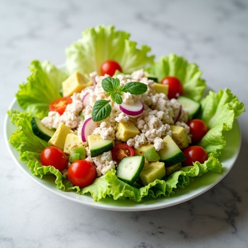Creamy Tuna Salad with Crisp Vegetables
