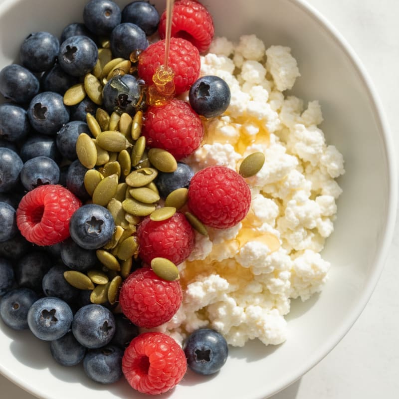 Cottage Cheese and Berry Protein Bowl