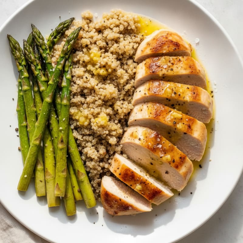 Lemon Herb Chicken with Roasted Asparagus