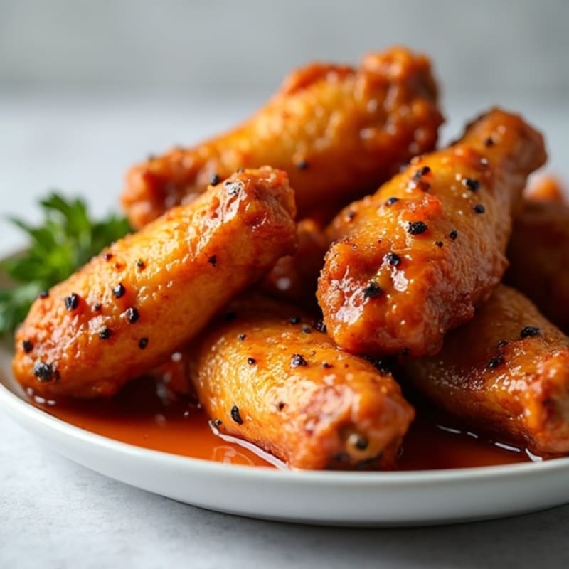 Crispy Roasted Sweet Honey Chicken Wings