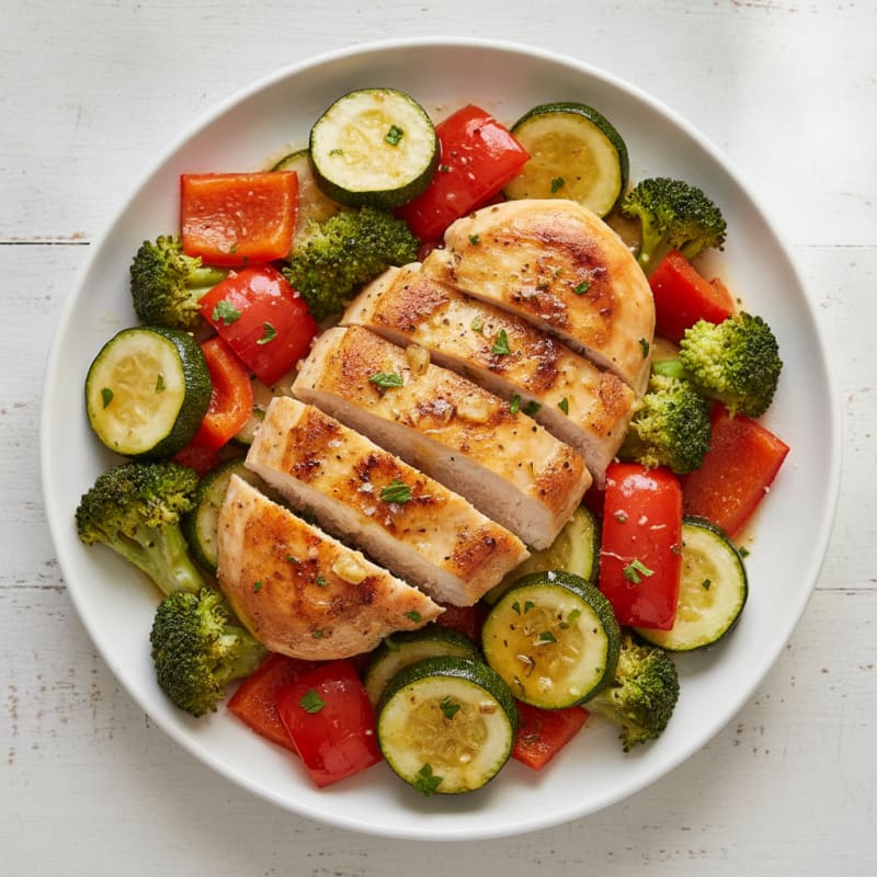 Lemon Herb Roasted Chicken and Veggies
