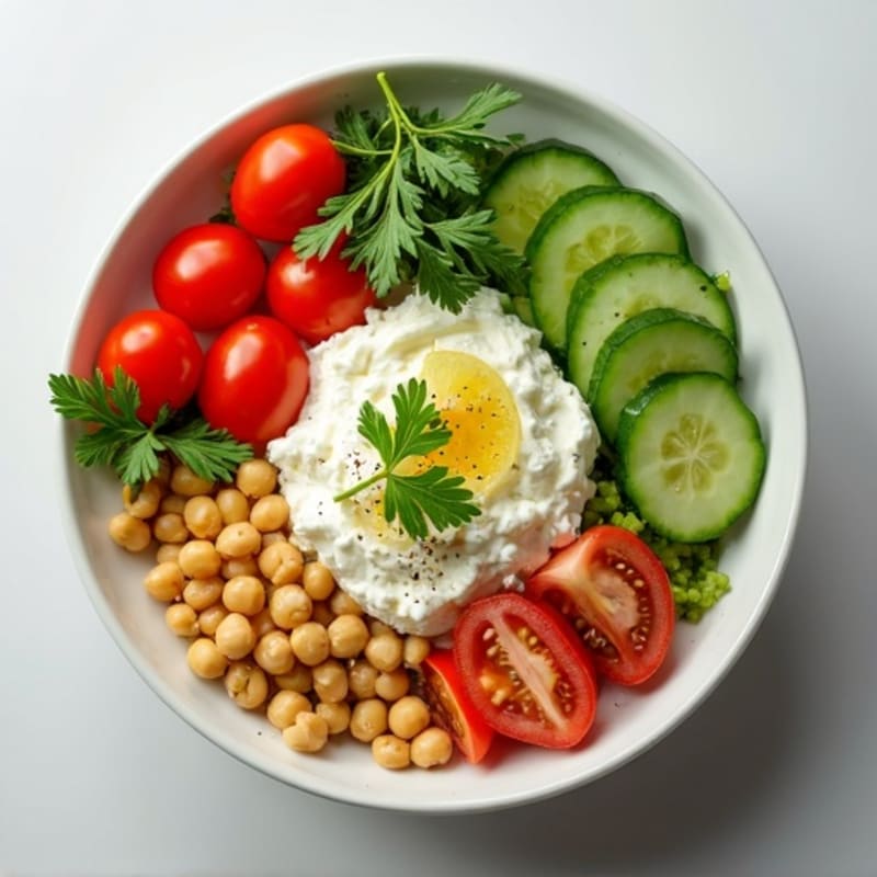 Protein-Packed Savory Cottage Cheese Bowl with Fresh Herbs