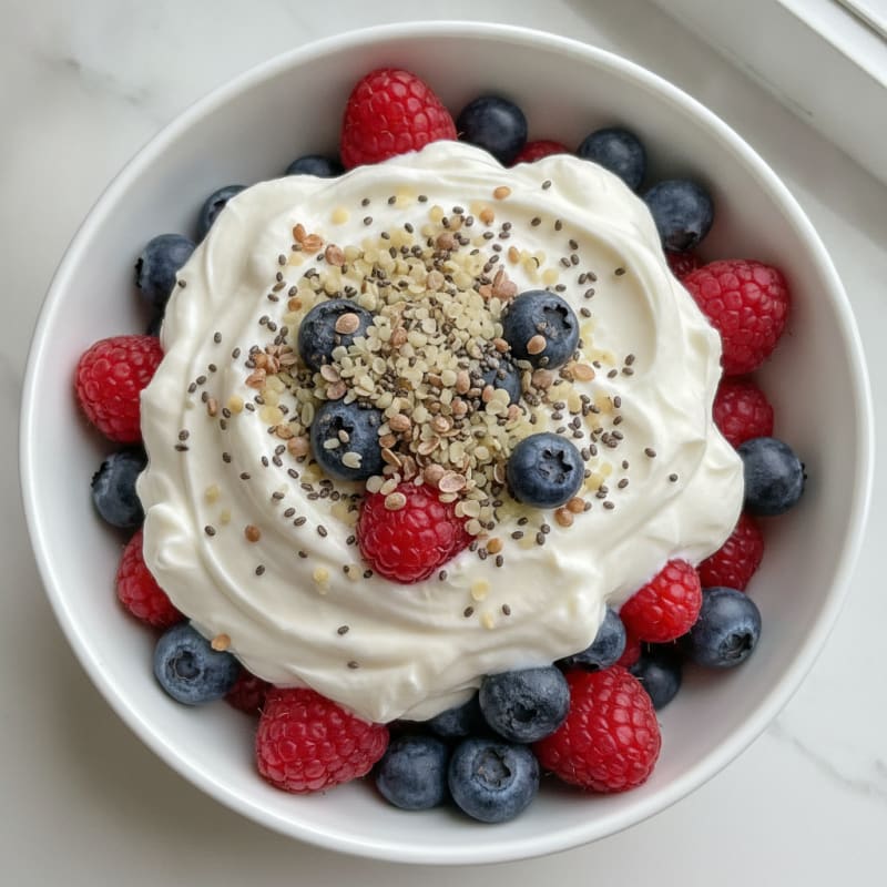 Creamy Greek Yogurt Protein Parfait with Mixed Berries