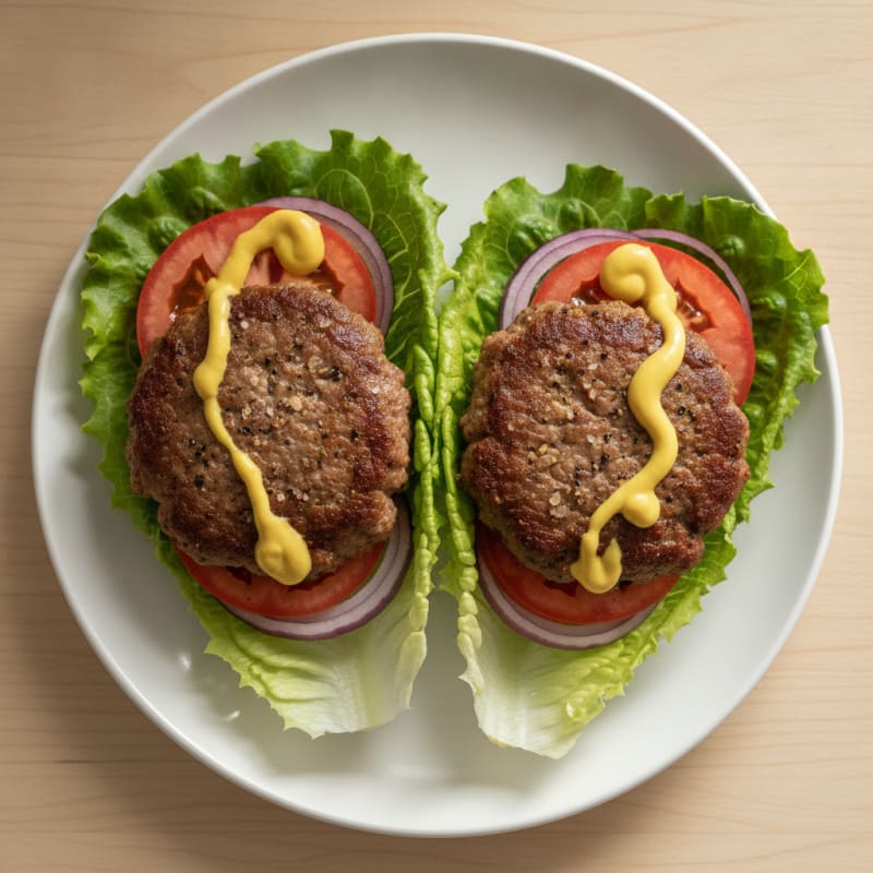Double Beef Patty Lettuce Wraps