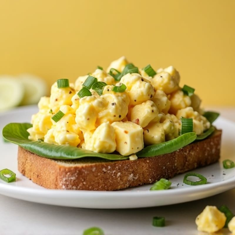 Creamy Egg Salad Sandwich on Whole Grain Bread