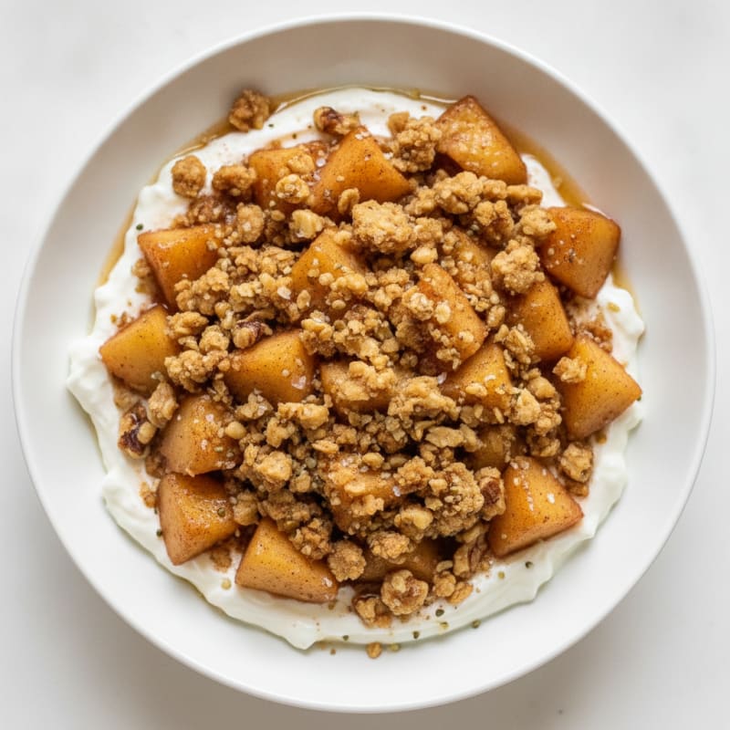 Baked Cinnamon Apples with Oat Crumble