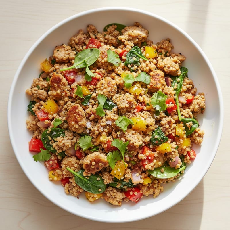 Zesty Ground Turkey & Quinoa Bowl