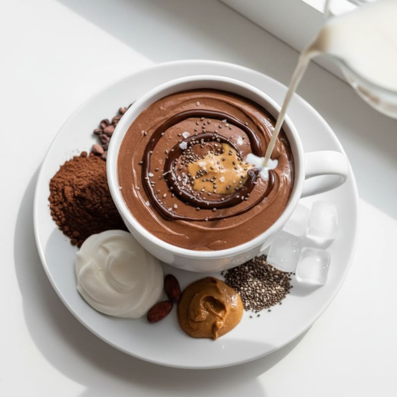 Creamy Chocolate Protein Mug Shake