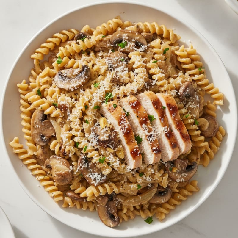 Truffle Mushroom Tagliatelle with Parmesan