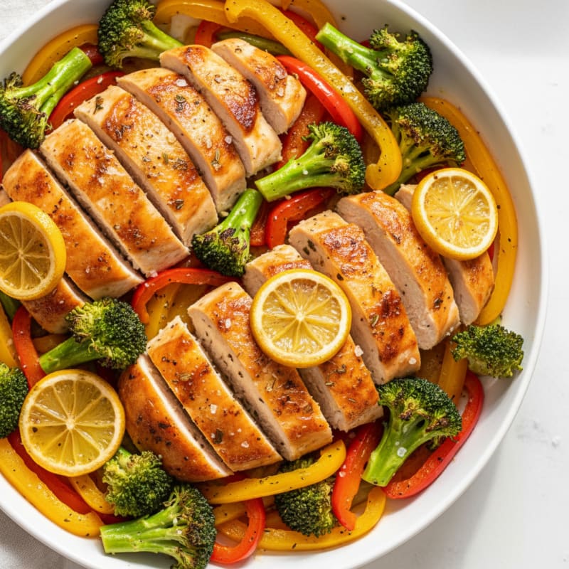 Sheet Pan Lemon Herb Chicken and Veggies