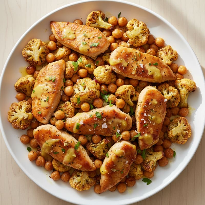 Crispy Roasted Cauliflower with Zesty Lemon