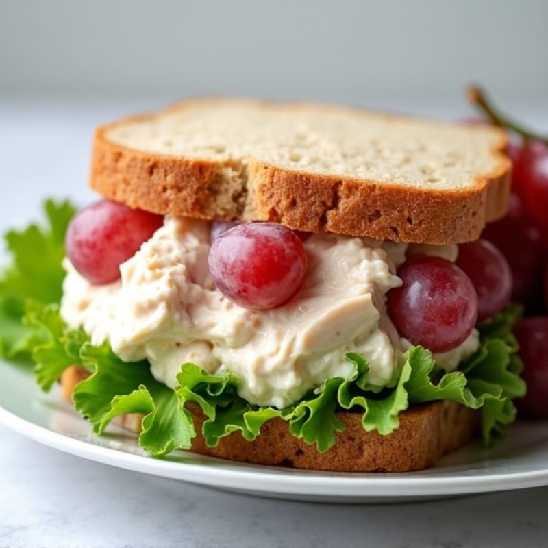Healthy Creamy Chicken Salad Sandwich