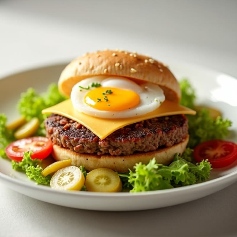 Lean Ground Beef Big Mac Style Salad