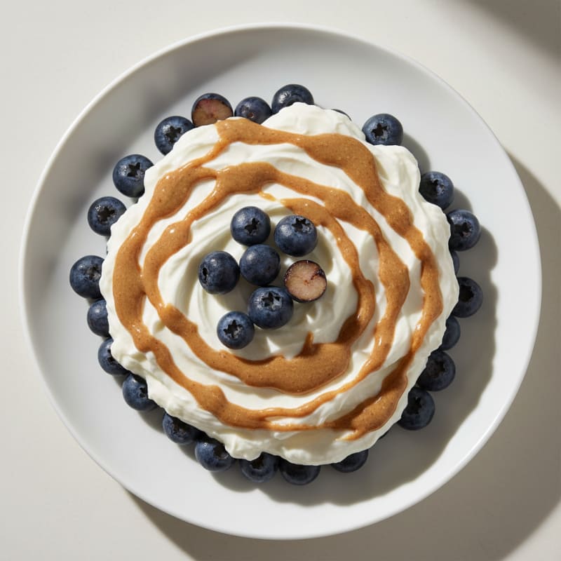 Greek Yogurt Protein Parfait with Berries and Almond Butter
