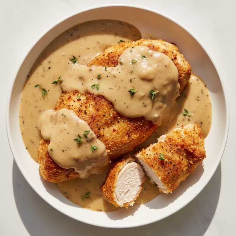 Buttermilk Fried Chicken with Creamy Gravy