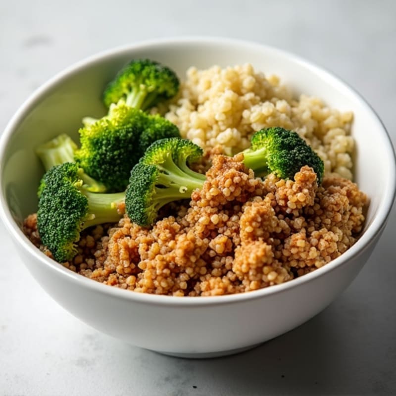 Lean Turkey Quinoa Power Bowl with Roasted Broccoli