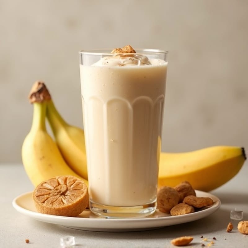 Creamy Peanut Butter Banana Protein Smoothie