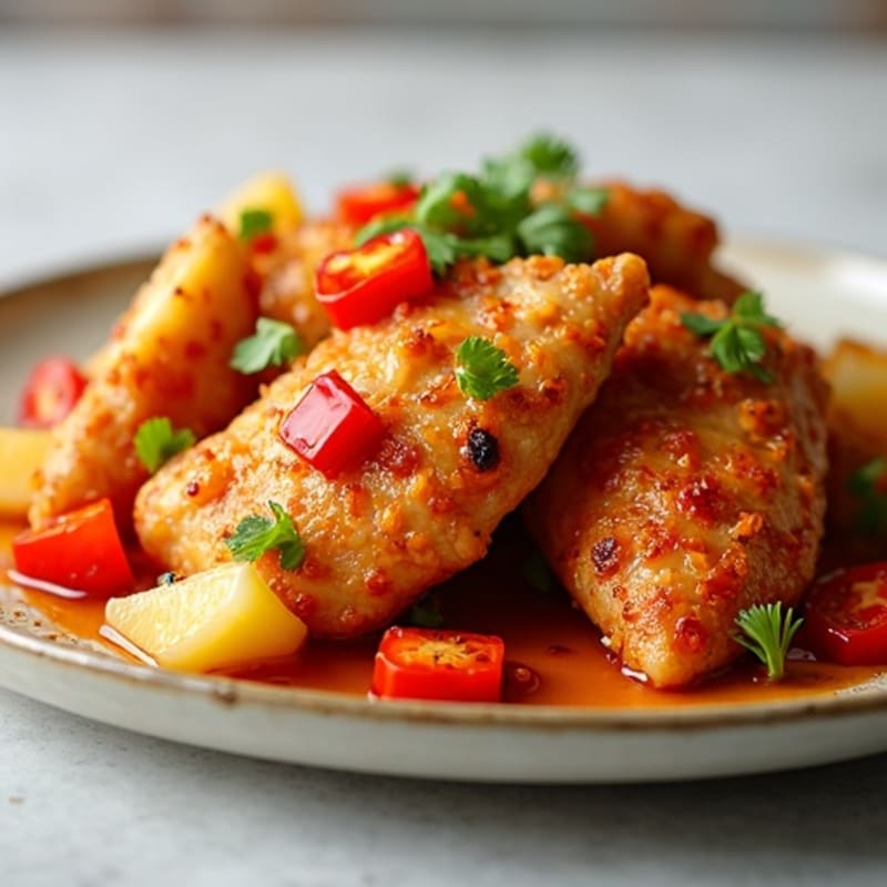 Crispy Baked Sweet and Sour Chicken